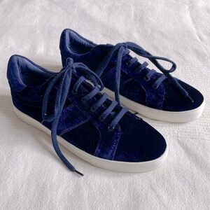 JOIE Dakota Blue Velvet Sneakers EU 39.5/US 9.5
